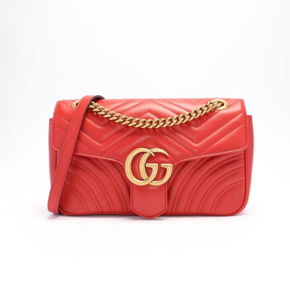 *SOLD* Gucci GG Marmont Flap Bag Matelasse Leather Small